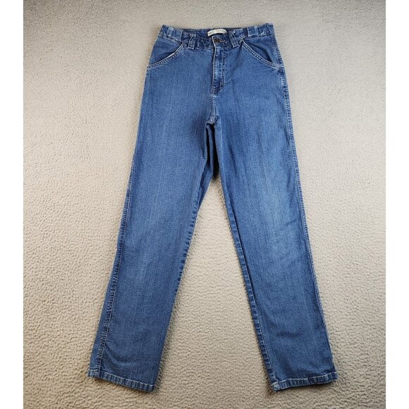 LEE Easy Fit Jeans Womens 4M Misses Blue At the Waist Straight High Rise Trouser - Picture 2 of 10